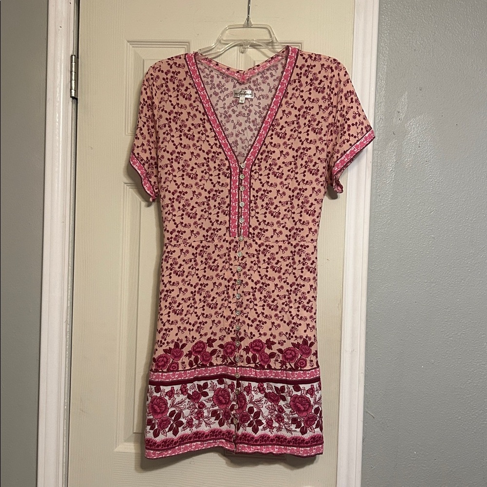 2/$40 Arnhem dahlia pink mini dress